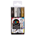 Posca Universal Set of Acrylic Markers 0.7 - 1 mm Mix of Colors 4 Pieces PC-1M