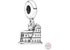 Sterling silver 925 Rome Colosseum, travel bracelet pendant