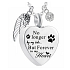 Commemorative urn pendant, Heart 3in1 waterproof, Stainless steel 20 x 25 mm + chain 50 cm
