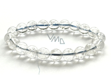 Azeztulite crystal bracelet 9,7 - 10,5 mm / 16 - 17 cm high frequency energy
