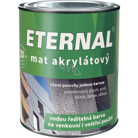 Eternal mat acrylic universal paint for wood metal concrete, 09 dark brown, 700 g