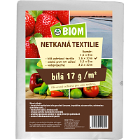 Biom non-woven fabric white 17 g/m² size 1.6 x 10 m