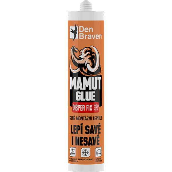 Den Braven Mamut Glue Disper Fix universal adhesive sticks to absorbent and non-absorbent materials, 280 ml