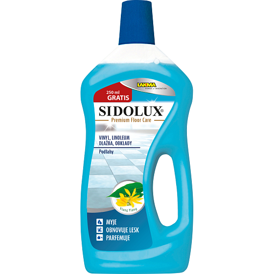 Sidolux Premium Floor Care cleaner for vinyl floors, linoleum, tiles, ceramic coverings Ylang ylang, 1 l