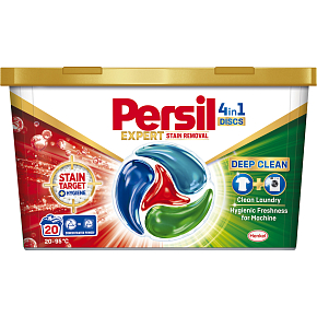 Persil Laundry Capsules Discs 4in1 Deep Clean Expert Stain Removal 20 washes