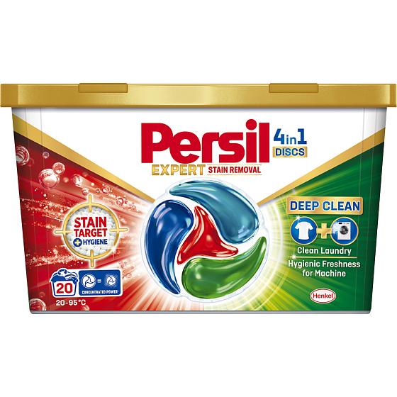 Persil Laundry Capsules Discs 4in1 Deep Clean Expert Stain Removal 20 washes