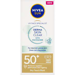 Nivea Sun Derma Skin Clear lightweight sunscreen cream, SPF 50+, 40 ml