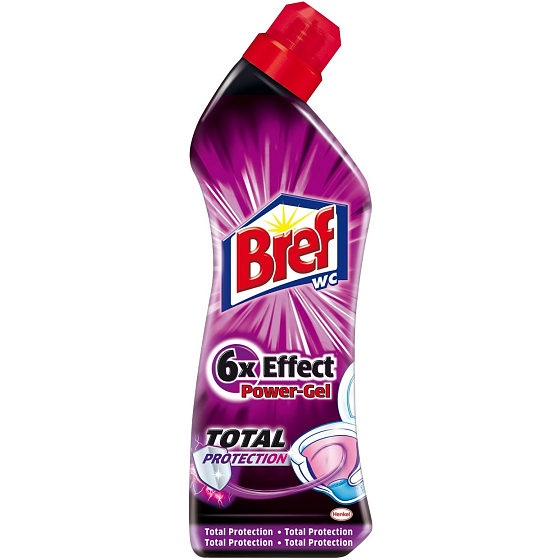 Bref 6 x Effect Power gel Total Protection gel toilet cleaner 750 ml