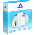 Adidas Action 3 Fresh antiperspirant deodorant spray 150 ml + Soft Cotton shower gel 250 ml, cosmetic set