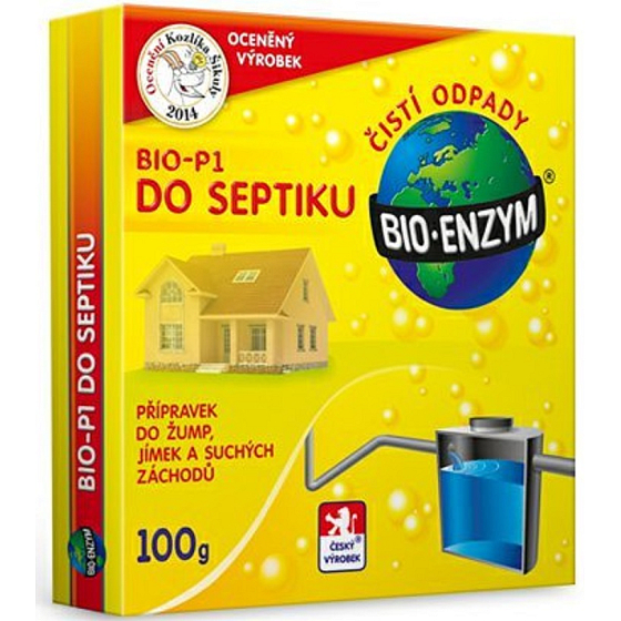 Bio-Enzyme Bio-P1 Biological Product for Septic Tanks, Cesspools, Dry Toilets 100 g for the Disposal of Organic Waste