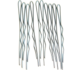 Duko Hair Clips Silver 5 cm 10 pieces 525N