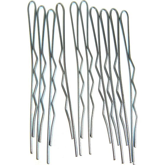 Duko Hair Clips Silver 5 cm 10 pieces 525N
