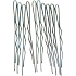 Duko Hair Clips Silver 5 cm 10 pieces 525N