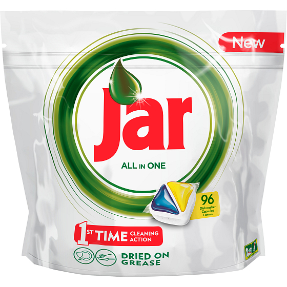Jar All in One Lemon capsules for dishwasher 96 pieces