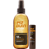 Piz Buin Wet Skin SPF15 transparent sun spray 150 ml + SPF30 lip balm 4.9 g, duopack