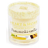 Heart & Home French vanilla Soy scented candle without packaging burns for up to 15 hours 53 g