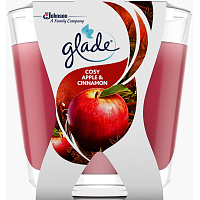 Glade Spiced Apple Apple and cinnamon scented candle burning time up to 30 hours 70 g