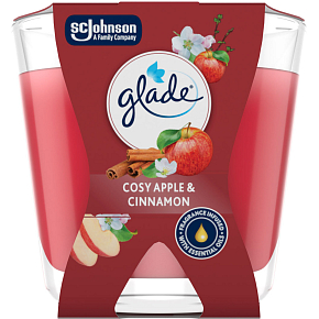 Glade Spiced Apple Apple and cinnamon scented candle burning time up to 30 hours 70 g