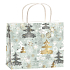 Angel Gift paper bag 23 x 18 x 10 cm silver-trees M horizon