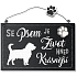 Nekupto Pets wooden sign Dog 155 x 98 x 5 mm