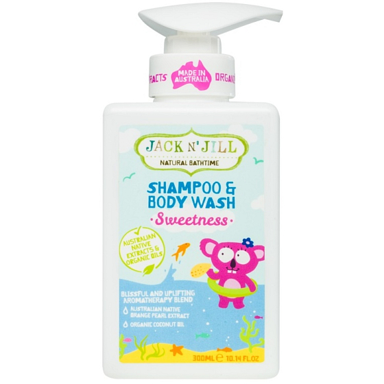 Jack N Jill BIO Sweetness Sweetness 2 in 1 shower gel and shampoo for children dispenser 300 ml