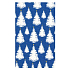 Ditipo Gift wrapping paper 70 x 200 cm Luxury dark blue white trees