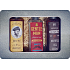 Bohemia Gifts Gentleman shower gel for men 250 ml + Whiskey shower gel for men 250 ml + Rum shower gel for men 250 ml, tin box cosmetic set