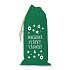 Nekupto Fabric Christmas bag Peaceful Christmas holidays green 150 x 300 mm