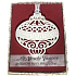 Albi Christmas ornament with Swarovski crystals for hanging with a description - Merry Christmas and Happy New Year, approx. 7 x 8 cm