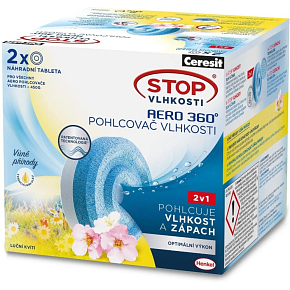 CERESIT STOP VLHKOSTI AERO 360° replacement tablets 2in1, meadow flowers, 2x450g