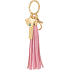Me To You Metal keyring Tassel pink 1 piece