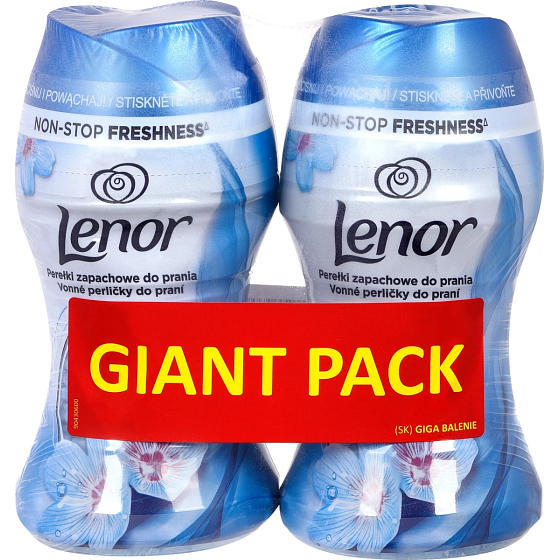 Lenor Spring Awakening scent of spring flowers, patchouli and cedar scented beads for washing machine drum 2 x 140 g, duopack