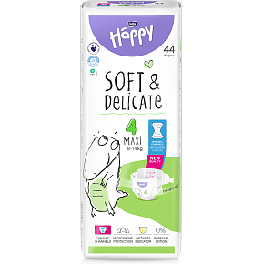 Bella Happy Maxi 4 Disposable Diapers 8-14 kg, 44 pcs