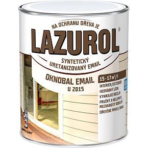 Lazurol Oknobal Email U2015 gloss topcoat for windows 1000 white, 600 ml