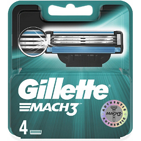 Gillette Mach3 replacement heads 4pcs
