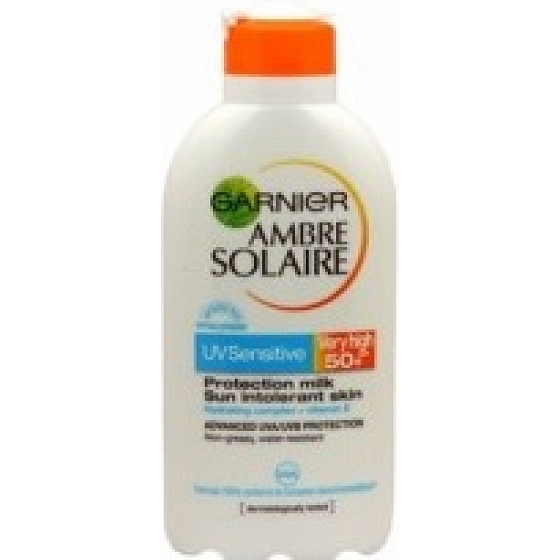 Garnier Ambre Solaire SPF50 + suntan lotion for sensitive skin 200 ml