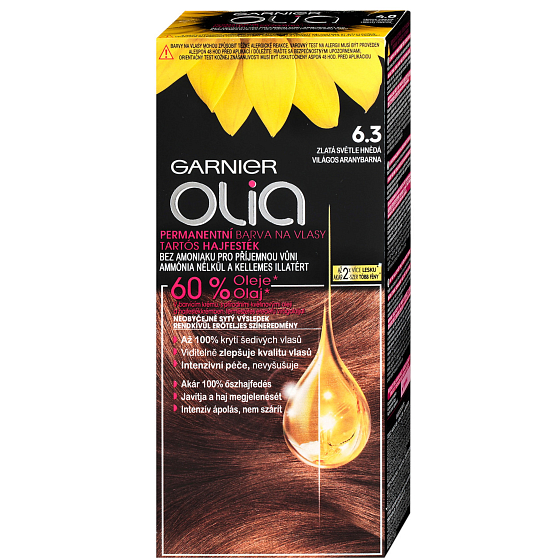 Garnier Olia ammonia-free hair color 6.3 Golden Light Brown