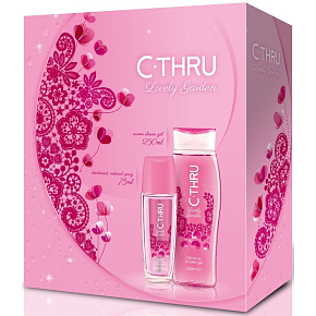 C-Thru Lovely Garden perfumed deodorant glass for women 75 ml + shower gel 250 ml, cosmetic set