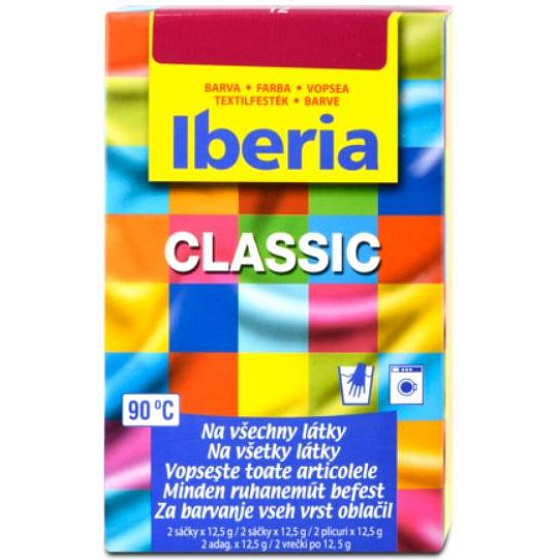 Iberia Classic Fabric Dye Burgundy Red 2 x 12.5 g