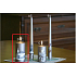 Lima Relief winter candle metal light brown cylinder 60 x 120 mm 1 piece