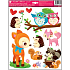 Wall stickers Forest animals roe deer 33 x 29 cm