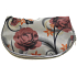 Etue Beige with brown flowers 8 x 6,5 x 2 cm 70050