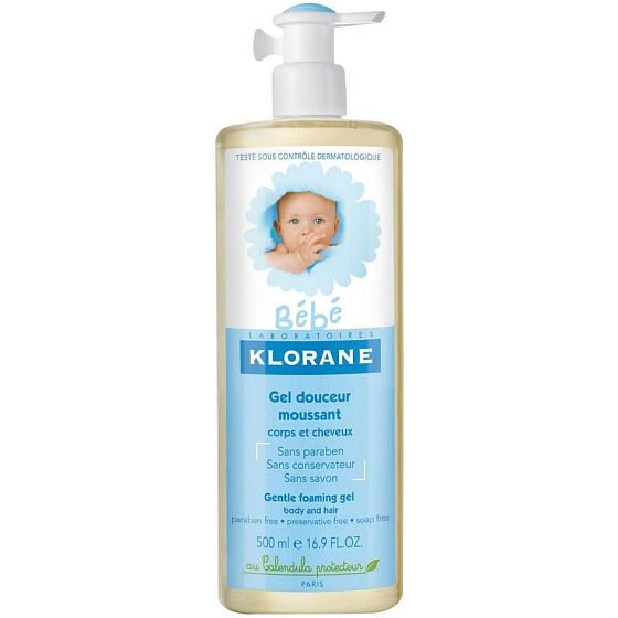 Klorane Bébé Gentle foaming gel for children 500 ml