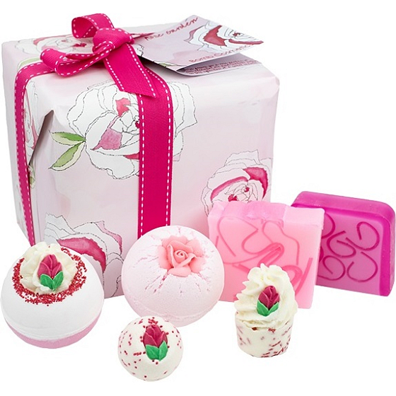 Bomb Cosmetics Rose Garden ballistics 2 x 160 g + ball 30 g + block 50 g + soap 2 x 100 g, cosmetic set