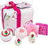 Bomb Cosmetics Rose Garden ballistics 2 x 160 g + ball 30 g + block 50 g + soap 2 x 100 g, cosmetic set