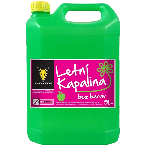 Coyote Apple summer washer fluid, without dyes 5 l