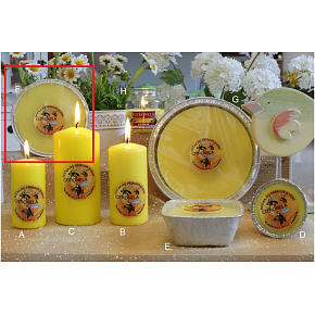 Lima Citronela mosquito repellent candle scented plate 4 wicks 185 g