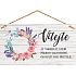 Bohemia Gifts Decorative painting for hanging Welcome 13 x 24 cm