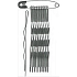 Duko Hair clips nickel 5 cm 10 pieces