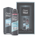 Dove Men + Care Clean Comfort shower gel 250 ml + antiperspirant deodorant spray 150 ml, cosmetic set